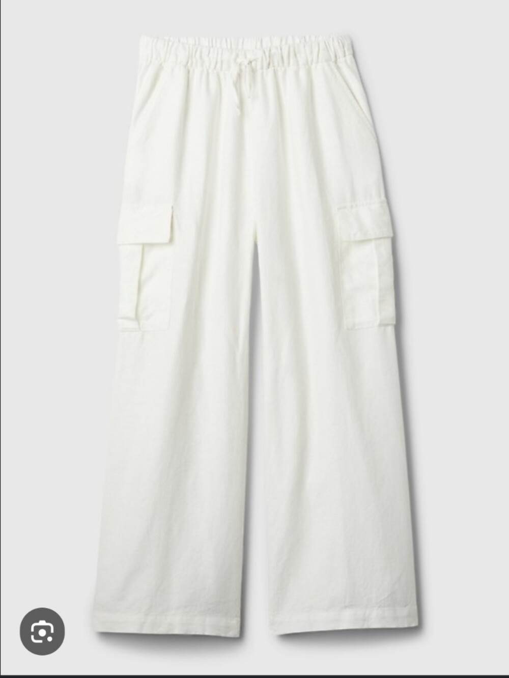 Gap Linen Blend Cargo Pants Size Large
